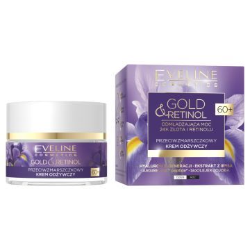 Eveline Gold & Retinol, krem, p/zmarsz.,odzyw.,60+, 50 ml
