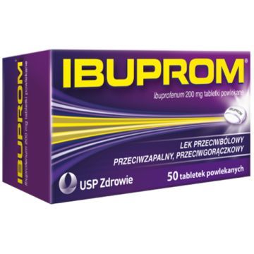 Ibuprom, 200 mg, tabletki powlekane, 50 szt.