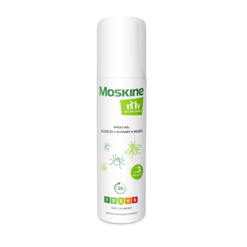 Moskine spray na komary, kleszcze, meszki dla całej rodziny, 90ml