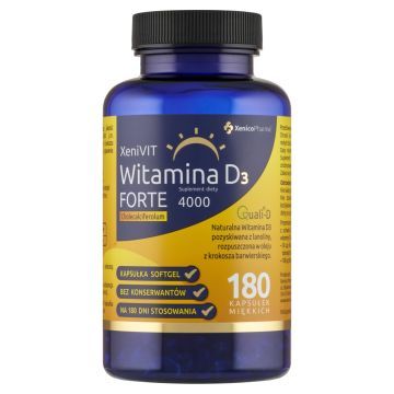 XeniVIT Witamina D Forte, kaps.miękkie, 180 szt.
