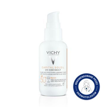 Vichy Capital Soleil,fluid,p/fotostarz.,koloryz.,F50+, 40 ml