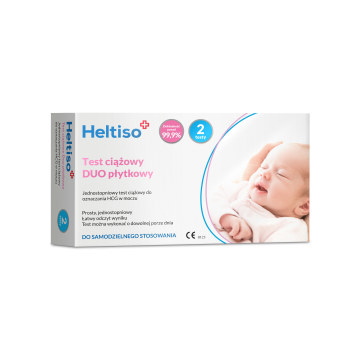 Heltiso, test ciazowy Duo,(plytk.+plytk.), 2 szt