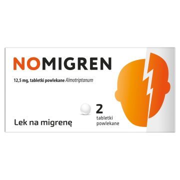 NOMIGREN, 12,5 mg, tabletki powlekane, 2 sztuki
