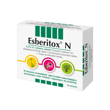 Esberitox N, 0,215 ml/tabletkę, tabletki, 40 szt.