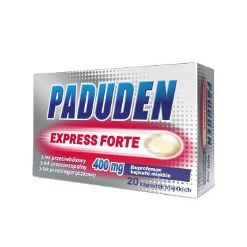 Paduden Express Forte, 400 mg, kapsułki miękkie, 20 szt.