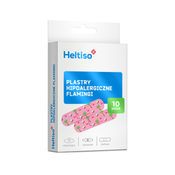 Heltiso, plast.,hipoalergiczne,flamingi, 10 szt