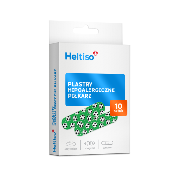 Heltiso, plast.,hipoalergiczne,pilkarz, 10 szt