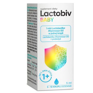 Lactobiv Baby, krople probiotyczne, 5 ml