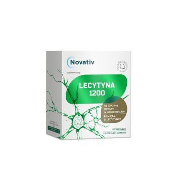 Novativ Lecytyna 1200, kapsułki, 60 sztuk