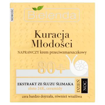 Bielenda Kuracja Mlodosci, krem,naprawczy, 80+, 50 ml