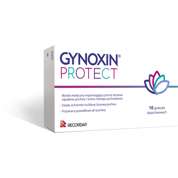 Gynoxin Protect, globulki dopochwowe, 10 szt.