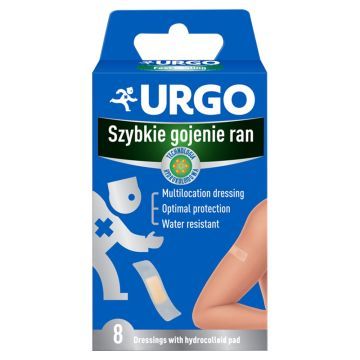Urgo Szybkie gojenie ran, opatr.z kompr.hydrokoloid.,8 szt