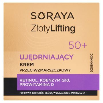 Soraya Zloty Lifting, krem,ujedrn.,p/zmarszczkowy 50+,50ml