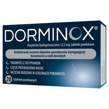Dorminox, 12,5 mg, tabl.powl., 20 szt