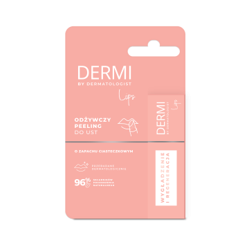 DERMI Lips peeling do ust odżywczy o zapachu ciasteczek, 4,4g