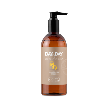 DAY by DAY żel do mycia ciała, kombucha i drożdże, 400ml