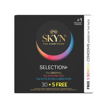 SKYN Selection+, zestaw prezerwatyw, 35 szt.