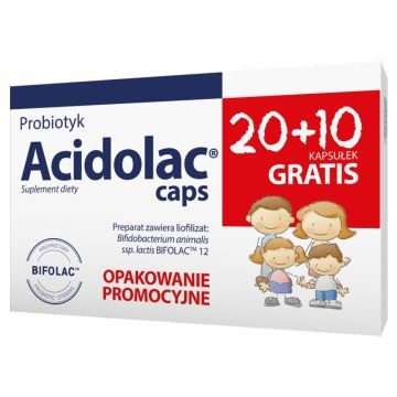 Acidolac caps, kaps., 20 szt + 10 szt,PR.5363/23