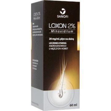 Loxon, 2%, płyn na skórę głowy, 60 ml