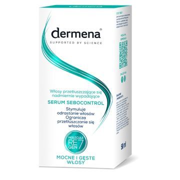 Dermena, serum, Sebocontrol, wlosy przetl, wypad.,50 ml