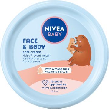 Nivea Baby, krem, pielegn.do twarzy,ciala, 200ml