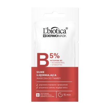 L'biotica Dermomask, ekspresowo wygładzająca maska z witaminą A, 8ml