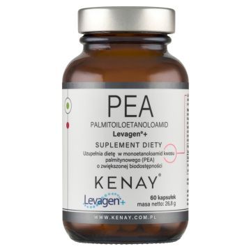 PEA Palmitoiloetanoloamid Levagen+, kaps., 60 szt