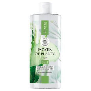 Lirene Dermopr.Power of Plants Aloe, plyn,micel,3w1,400ml