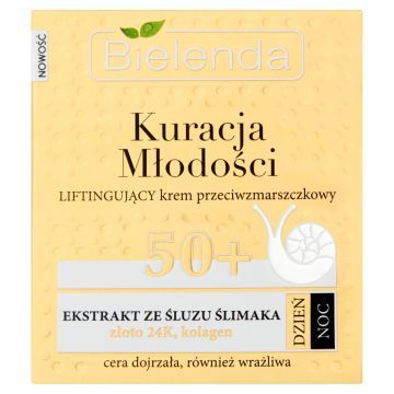 Bielenda Kuracja Mlodosci, krem,p/zmarsz.,lifting.,50+, 50ml