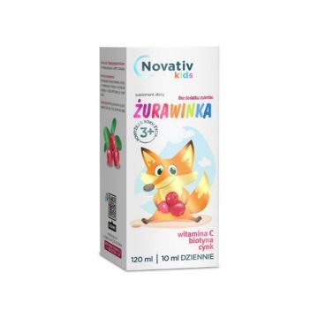 Novativ Kids Żurawinka, płyn, 120 ml