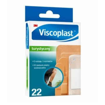 Viscoplast, Zestaw Turystyczny, plastry z opatrunkiem, 22 szt.