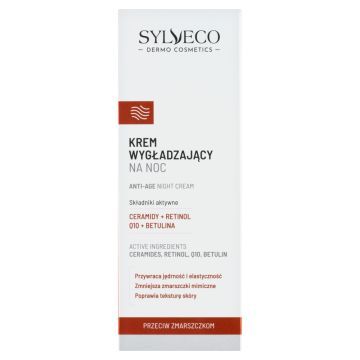 Sylveco Dermo, krem wygładzający do twarzy na noc, 50 ml