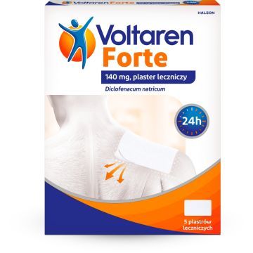 Voltaren Forte, 140 mg, plaster leczniczy, 5 szt.