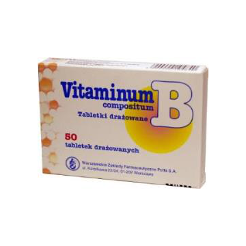 Vitaminum B compositum, tabletki drażowane, 50 szt.