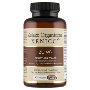 Xenico,, Żelazo Organiczne, kapsułki, 90 szt.