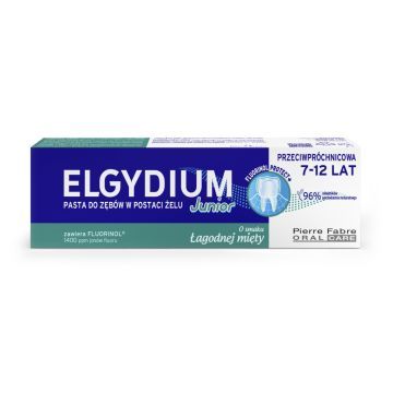 Elgydium Junior, pasta d/zęb,łagodna mięta, 50 ml