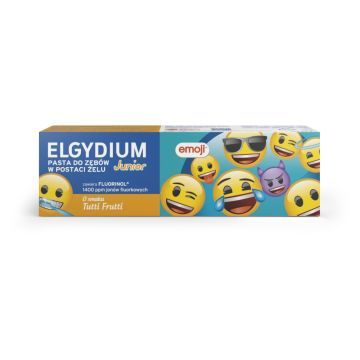 Elgydium Junior, pasta d/zęb,p/próchnic,sm.tutti frutti,50ml
