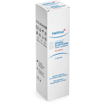 Heltiso,Opaska elastyczna tkana z zapinką 5m x 15cm