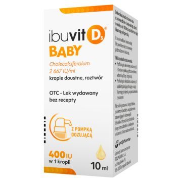 Ibuvit D3 Baby, 2667 IU/mL, krople doustne, 10 ml