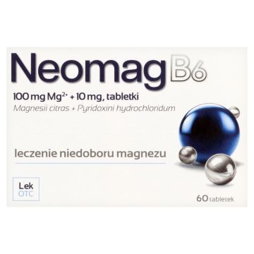 NeomagB6, 100 mg+10 mg, tabletki powlekane, 60 szt.