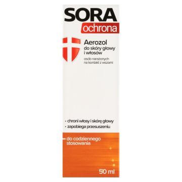 Sora ochrona, aerozol, do skóry głowy i włosów, 50 ml