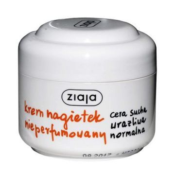 Ziaja, krem nagietek nieperfumowany, cera sucha, wrażliwa, normalna, 50 ml