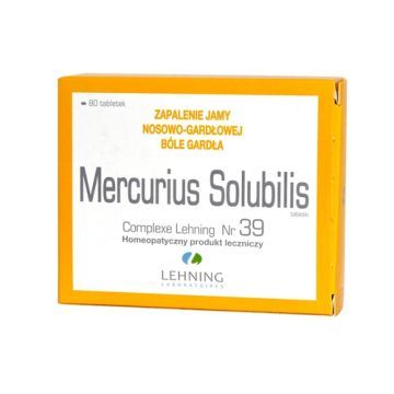 Lehning Mercurius solubilis complexe Nr 39, tabletki, 80 szt.