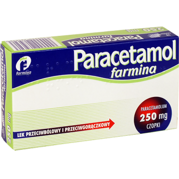 Paracetamol Farmina, 250 mg, czopki, 10 szt.