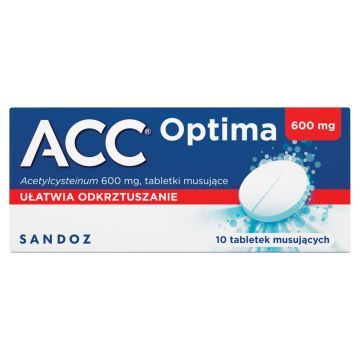ACC Optima, 600 mg, tabletki musujące, 10 szt.