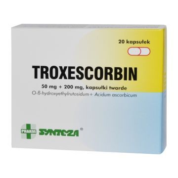 Troxescorbin, 50 mg+200 mg, kapsułki twarde, 20 szt.