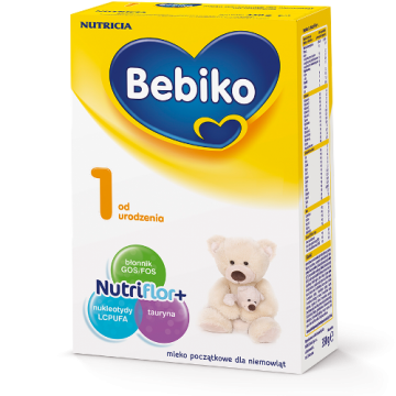 Bebiko 1 NUTRIflor Expert, mleko początkowe dla niemowląt, od urodzenia proszek, 350 g