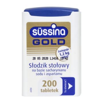 Sussina Gold, tabl.,slodzik, 200 szt