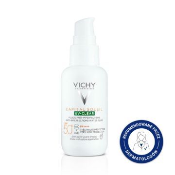 Vichy Capital Soleil,fluid,p/niedoskonalosciom,SPF50+, 40 ml