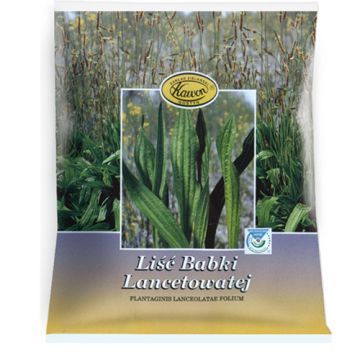 Liść babki lancetowatej, zioło pojedyncze, 50 g (Kawon)